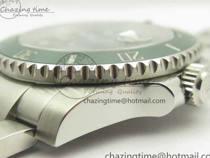 Best Edition Free LV Cover) SA3135( R Green DJF Ceramic SS on Bracelet 116610 1:1 Submariner 0514